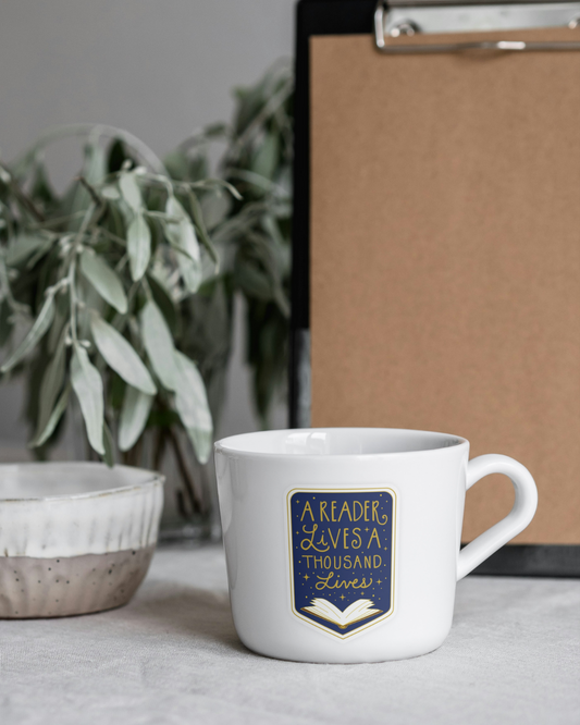 'A Reader Lives a Thousand Lives' Mug
